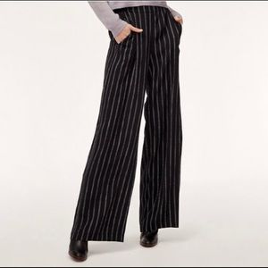 Wilfred Faun Pant Long Pinstripe Trousers Navy
